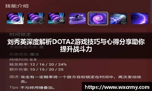 刘秀英深度解析DOTA2游戏技巧与心得分享助你提升战斗力